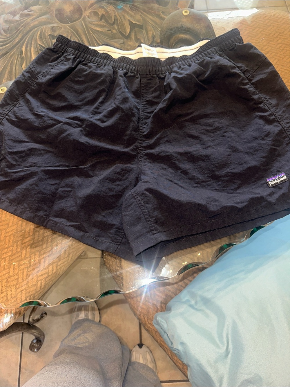 Patagonia Black Women's Athletic Elastic-Waist Shorts